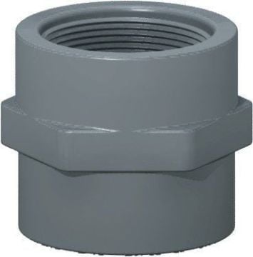 U Pvc Adaptör (İç Dişli) 50 mm