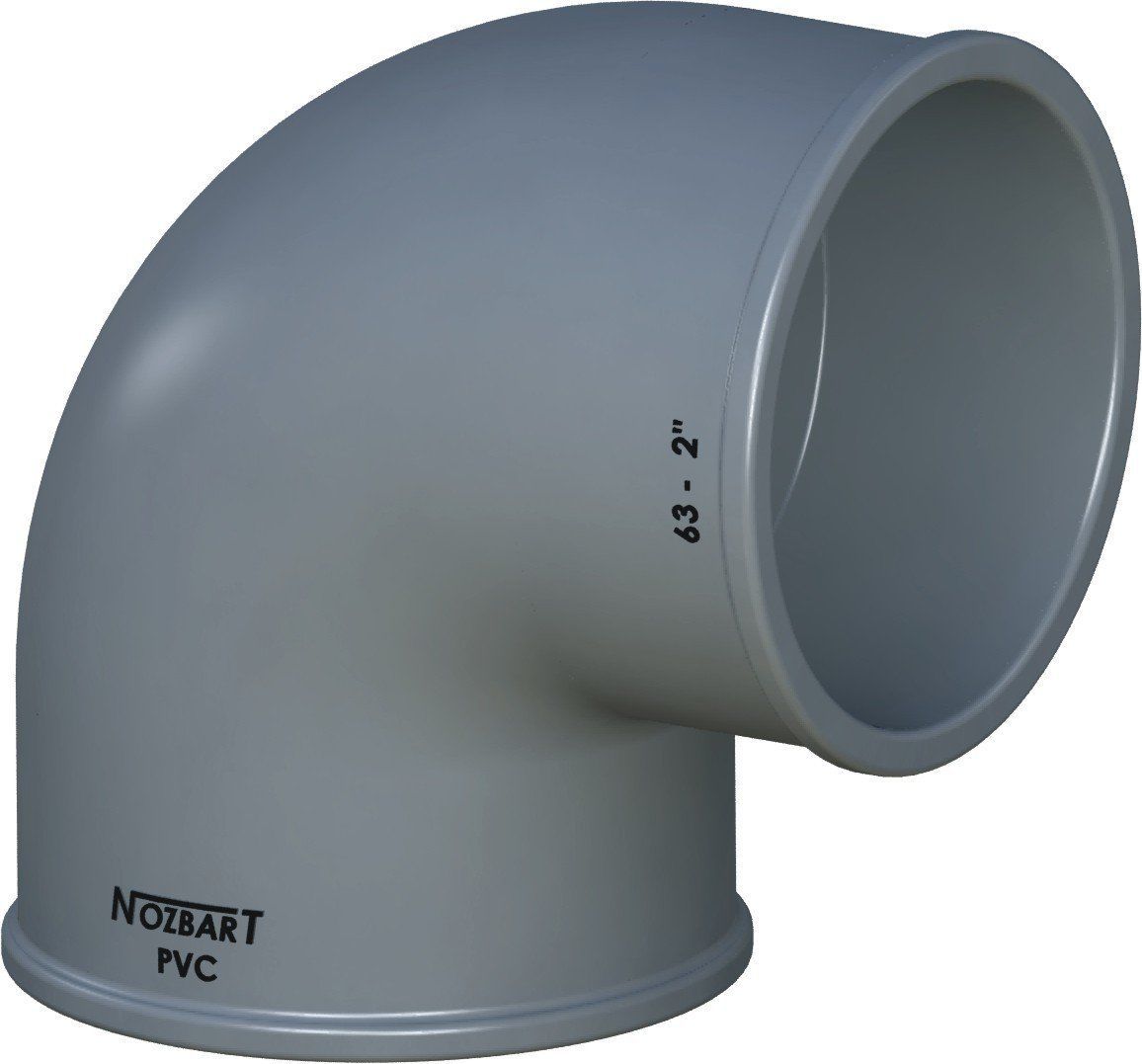 U Pvc Dirsek (90 Derece) 50 mm